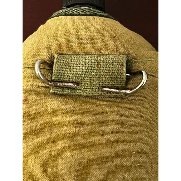 Vintage 1960's One Quart Boy Scout Style Water Canteen Canvas Cover Taiwan - Picture 6 of 10